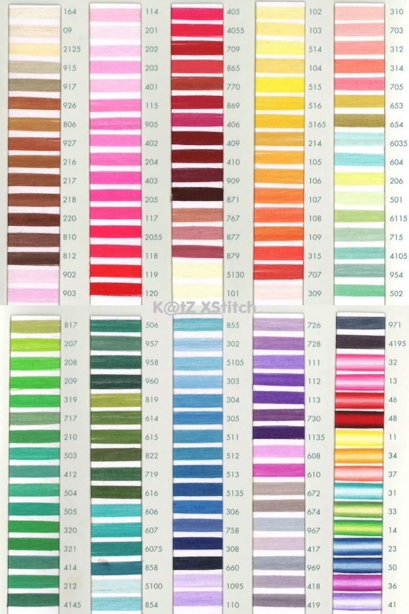 Dmc Colour Chart Uk